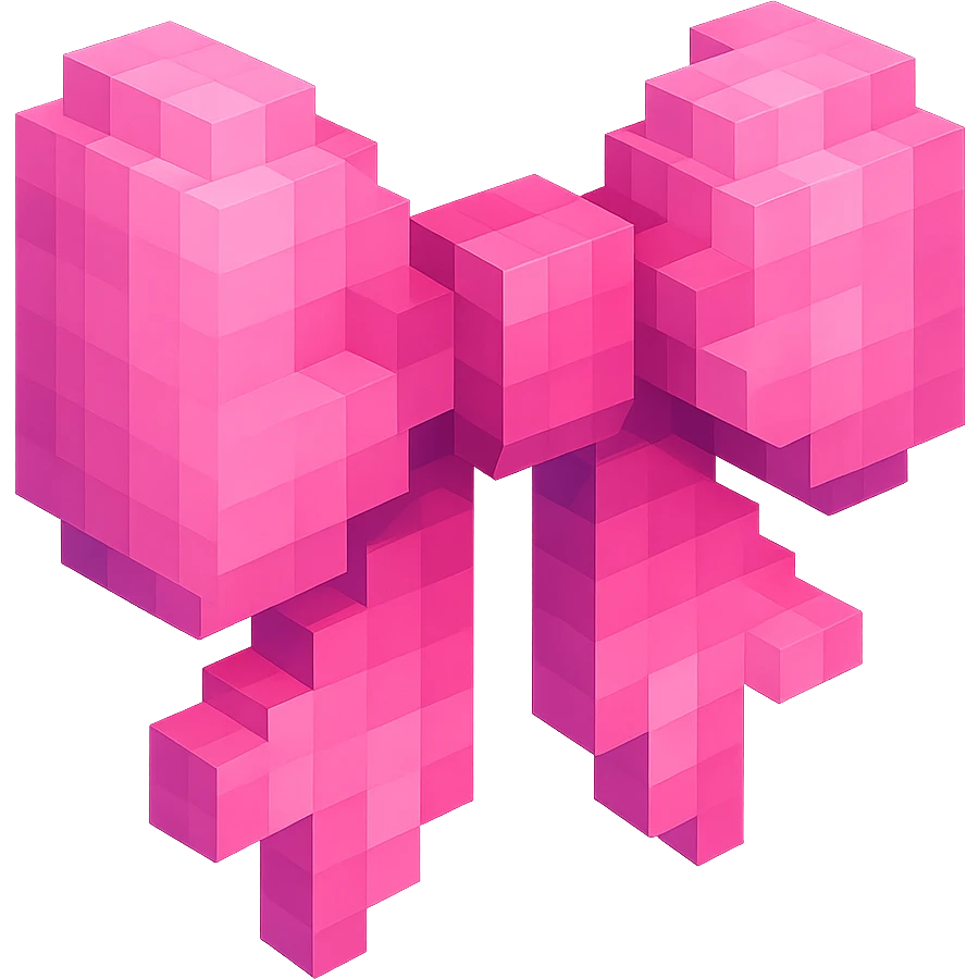 pink gothic bow emoji