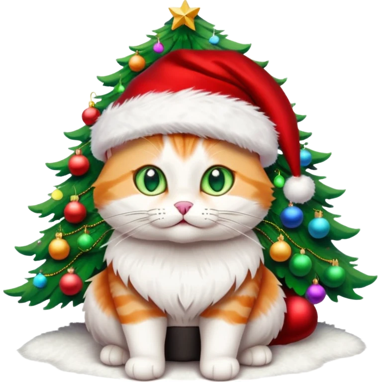 Cat Christmas Tree emoji