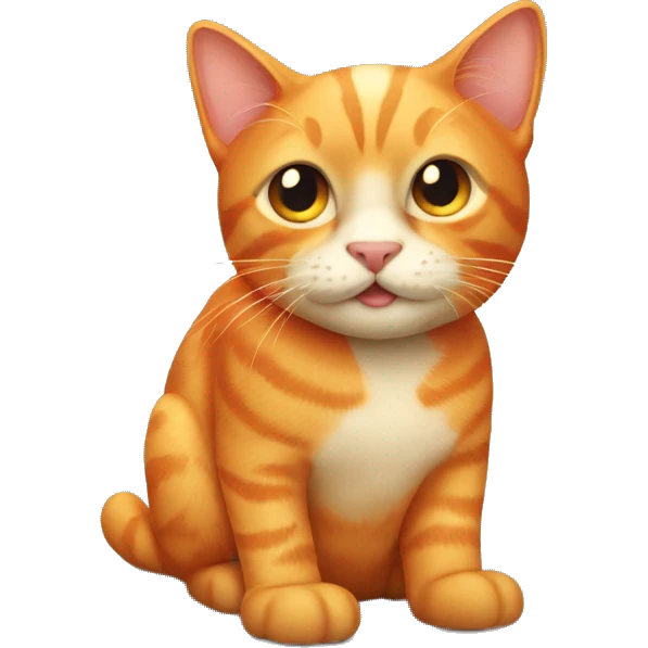 Orange cat emoji