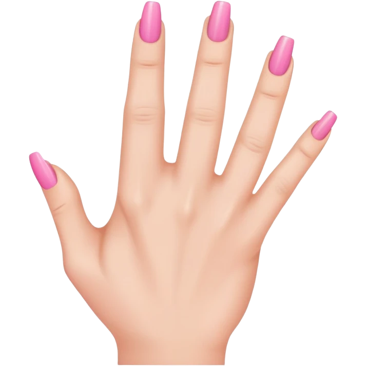 pink nailed middle finger emoji