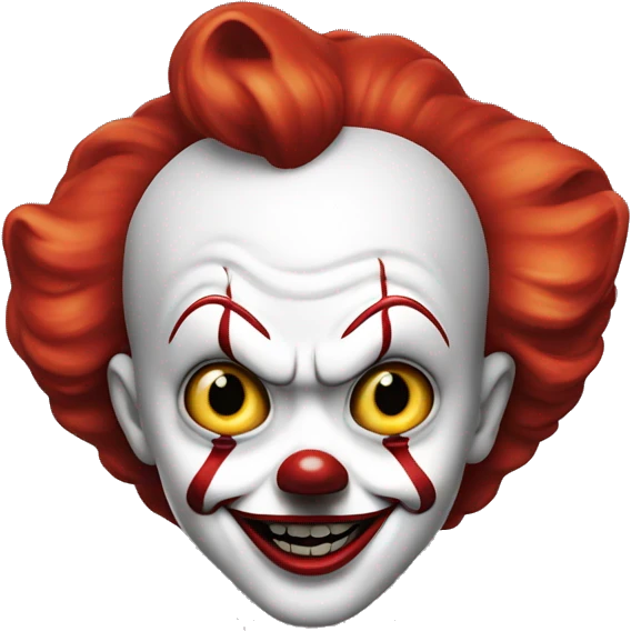 Happy pennywise red heart emoji