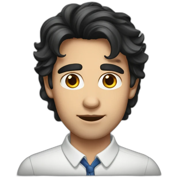 European dark hair Tino emoji