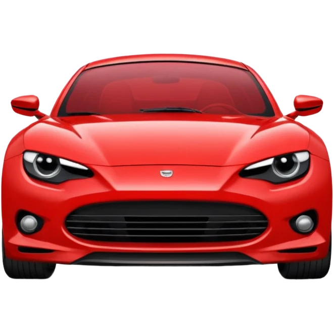 angry red car emoji