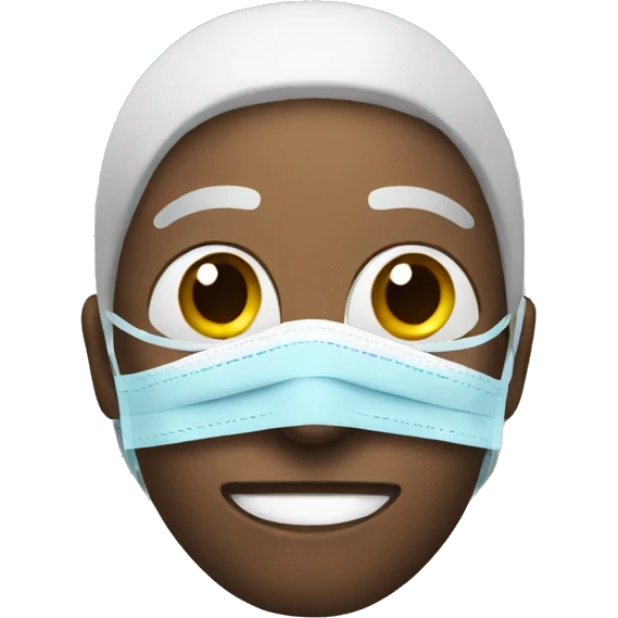 a emoji with face mask emoji