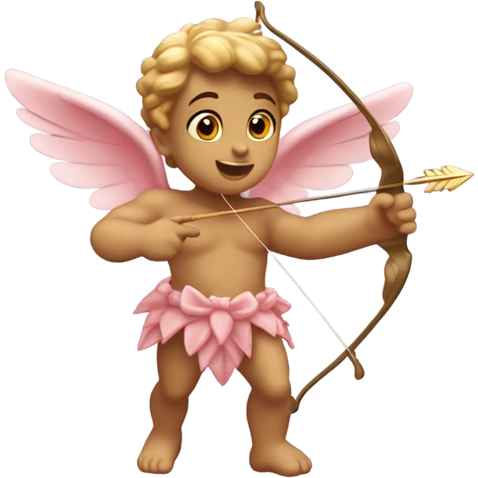 cupid with a bow with heart emoji