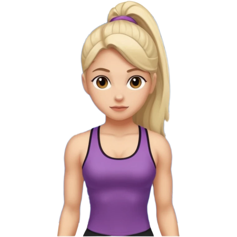 Girl’s gym locker room emoji