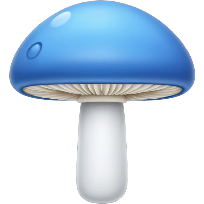 pretty blue mushroom emoji
