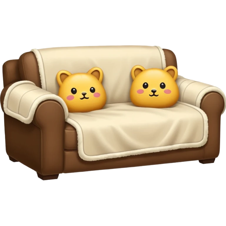 cozy blanket couch fort emoji