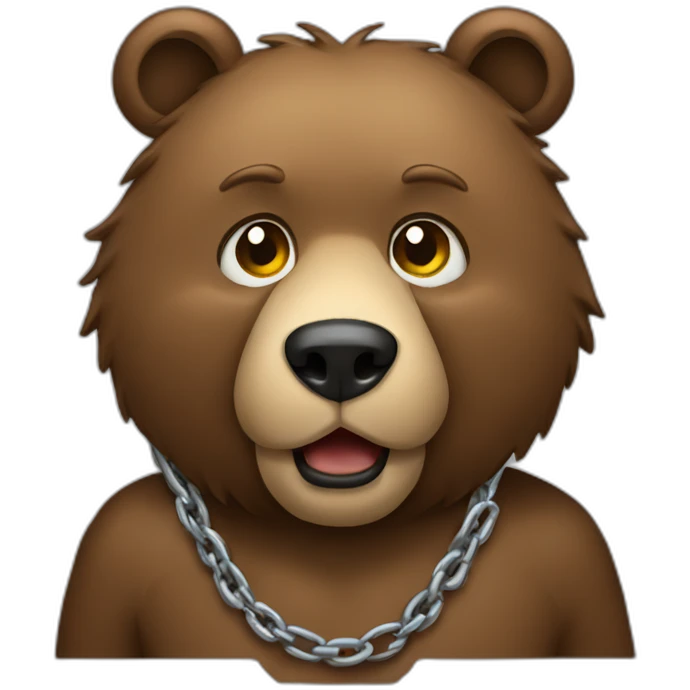bear-wearing-a-chain emoji