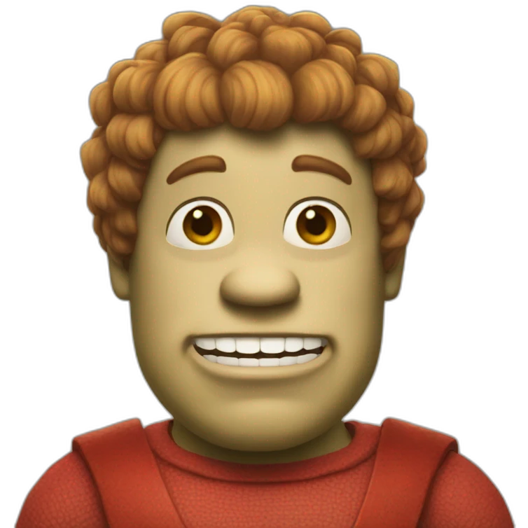 red-shrek emoji