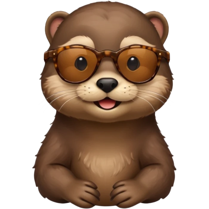 otter with sunglasses emoji