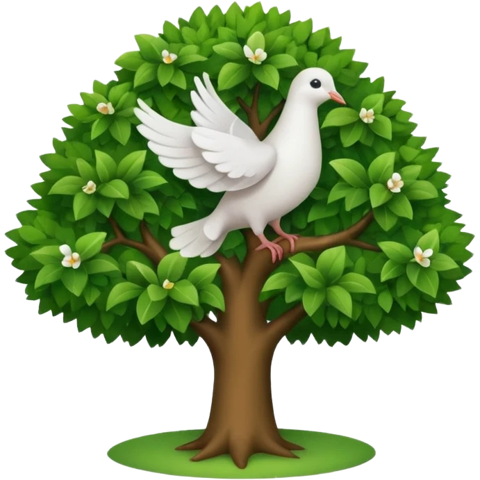 Tree and peace emoji
