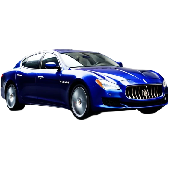 Maserati Quattroporte (2022) – cinematic-realistic Maserati Quattroporte emoji, its striking Italian design turning heads as it effortlessly maneuvers through the streets of Milan. The engine roars with Italian flair, echoing the car's racing heritage while enveloping the driver in an atmosphere of true luxury. emoji