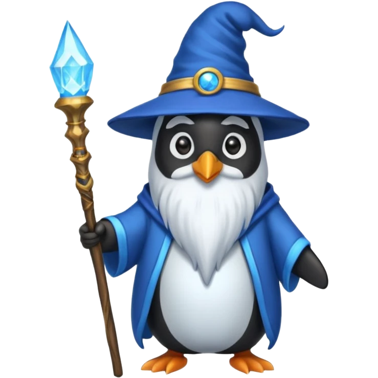 Penguin Wizard emoji
