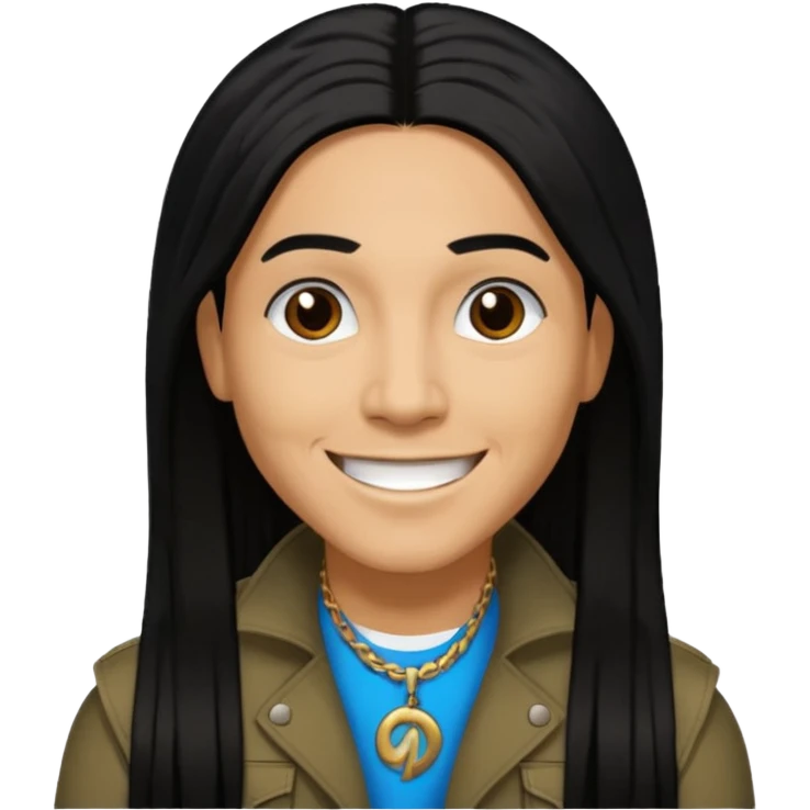 Taboo from Black Eyed Peas with long hair emoji