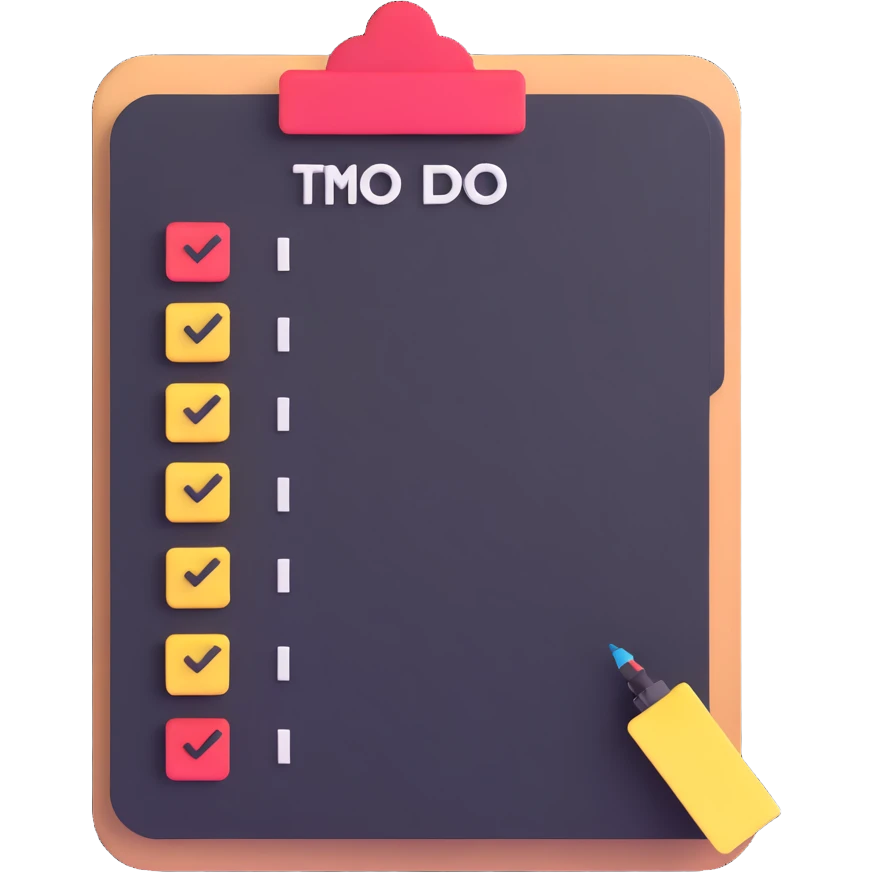 todo list with checkmarks emoji