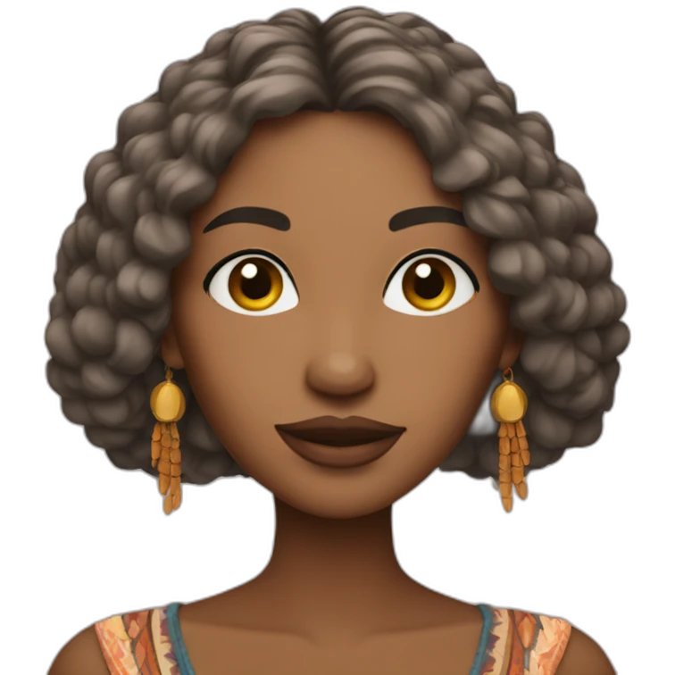 Boho woman emoji