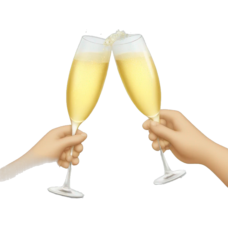 Cheers with  Champagne emoji