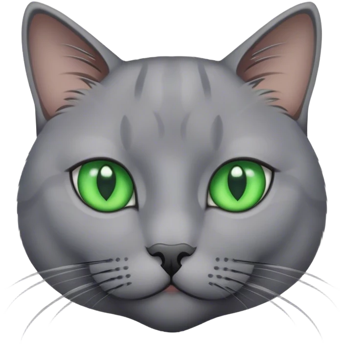 Серая кошечка emoji