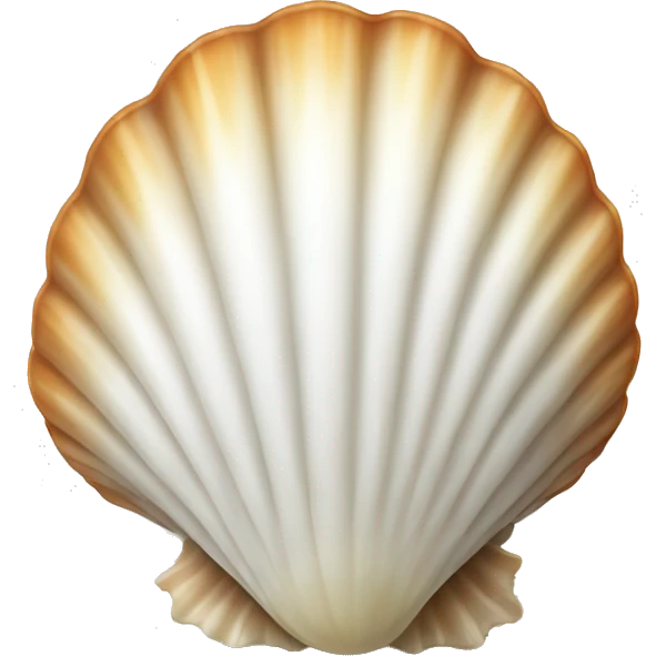 white-scallop-seashell emoji