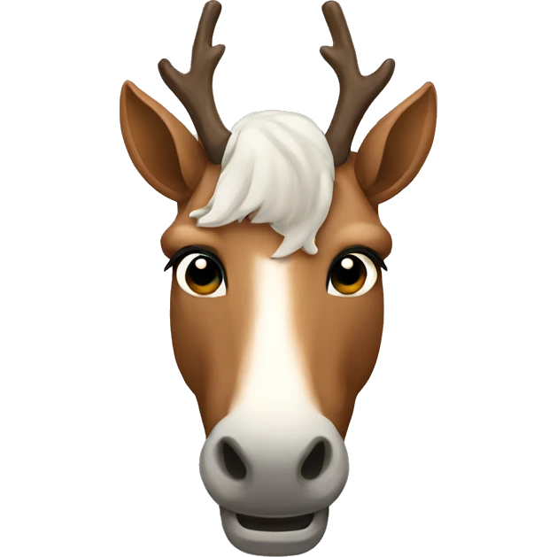 Horse reindeer emoji