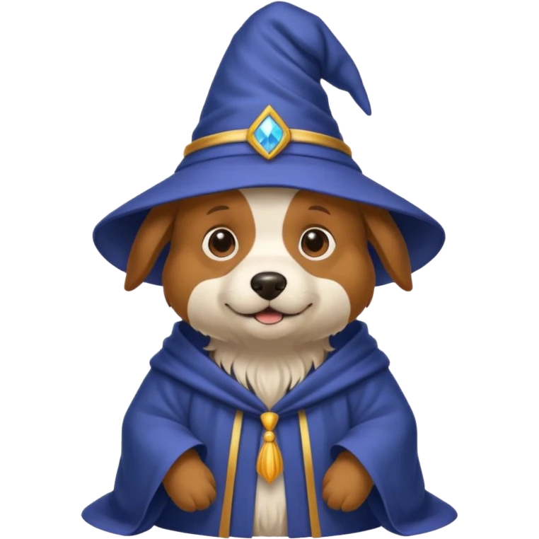 Dog wizard emoji