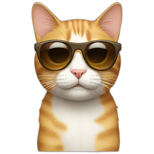 Cat with sunglasses emoji