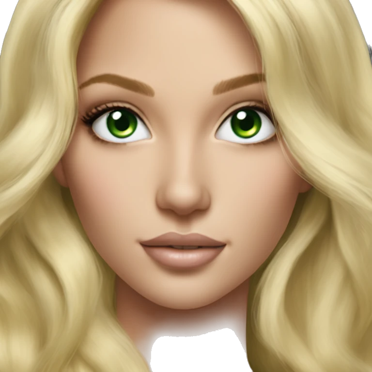 Realistic victoria secret model blonde green eyes  emoji