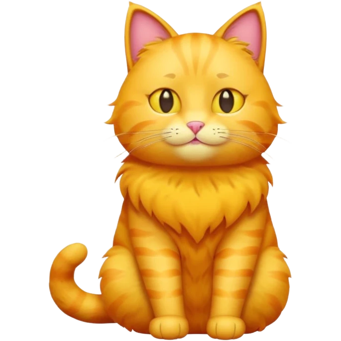 full body yellow cat loafed with default apple man emoji as a head  emoji