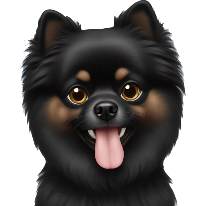 black pomeranian emoji