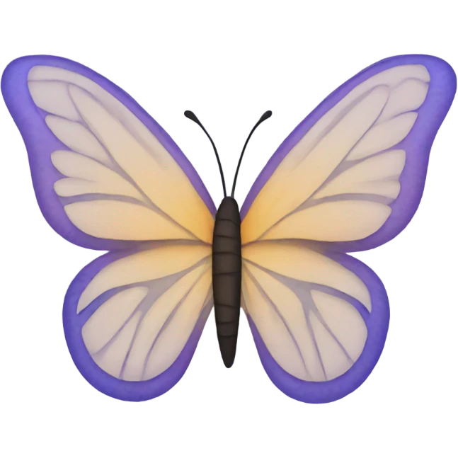 Flower made out of butterfly wings emoji