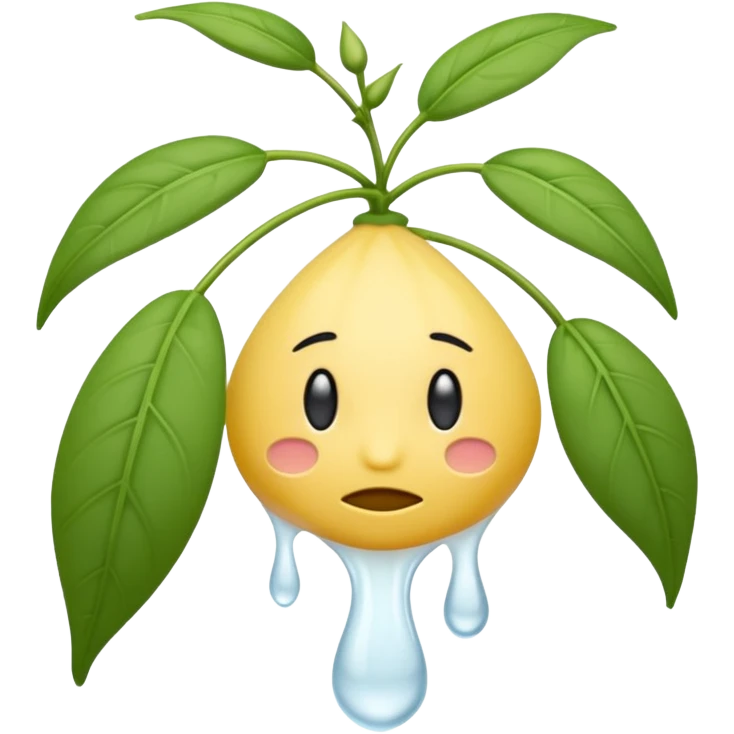 wilted jasmine like realistic detial but used for mobile emoji emoji