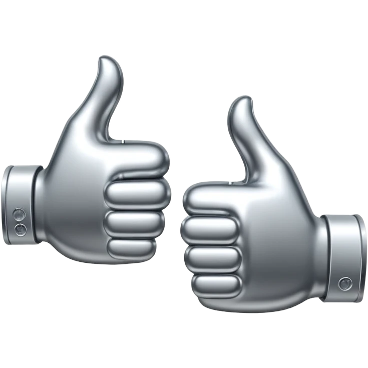 👍 and 👎 combined together emoji