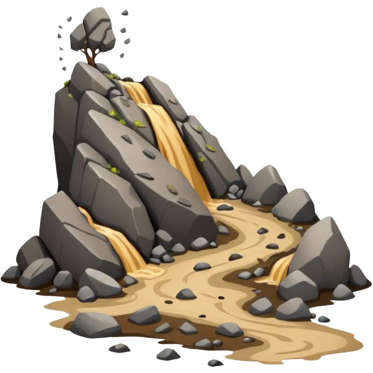 Landslide Pictorial Card emoji