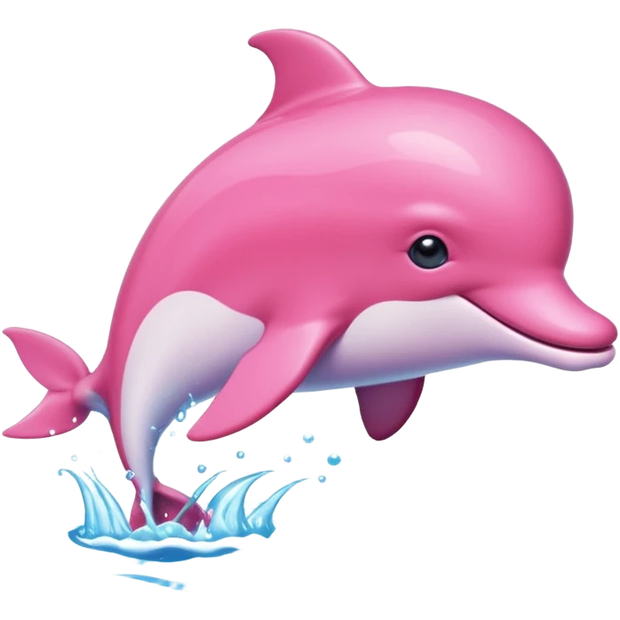 Pink dolphin emoji