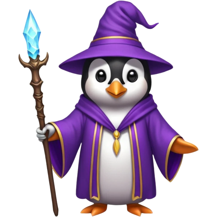 Penguin Wizard emoji