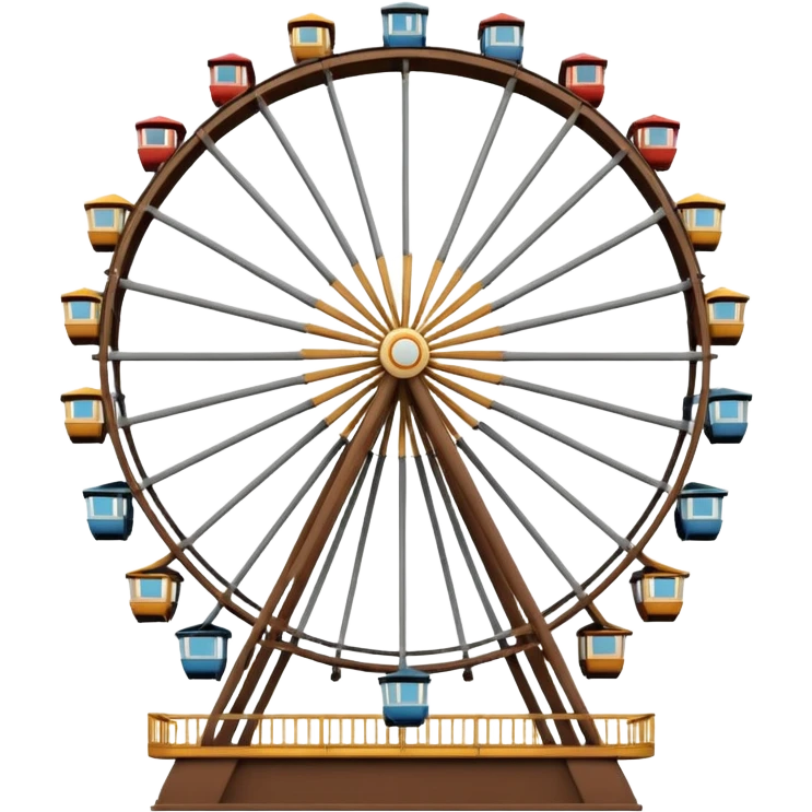 Brown city ferris wheel emoji