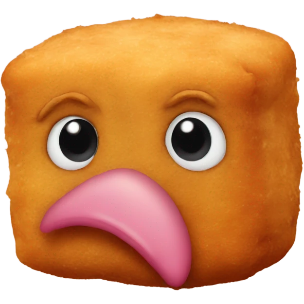 Chicken nugget with eyes  emoji