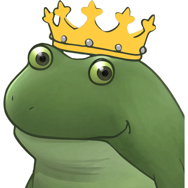 Wearing a crown emoji