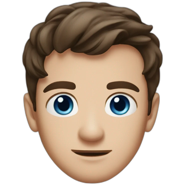 Louis Tomlinson face with blue eyes emoji