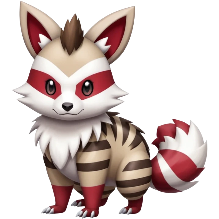  Zigzagoon-Furret-Zangoose-Hybrid (Full body) emoji