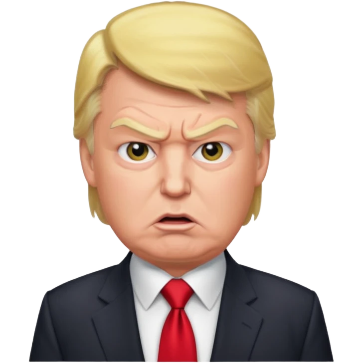 donald trump is crazy emoji