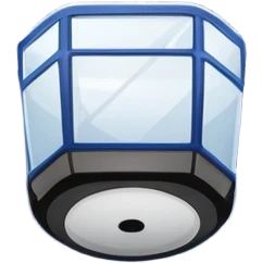 Please, make An icon featuring The background shows a packed stadium with cheering fans, bright arena lights, and an icy rink and close-up shots of key hockey equipment: a hockey stick, puck, and skates. Transparent background highlights the essentials of the game and the thrill of the sport. emoji