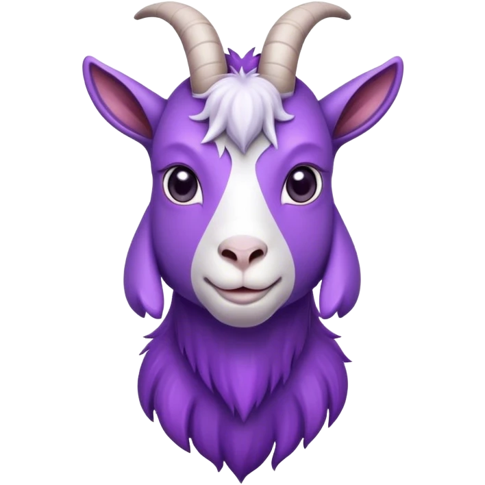 Purple goat emoji
