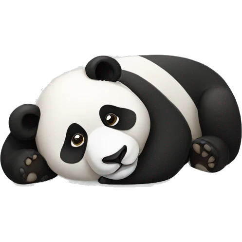 panda laying emoji
