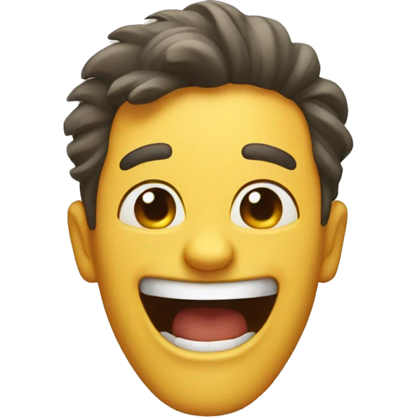 MAN LAUGHING HYSTERICALLY  emoji