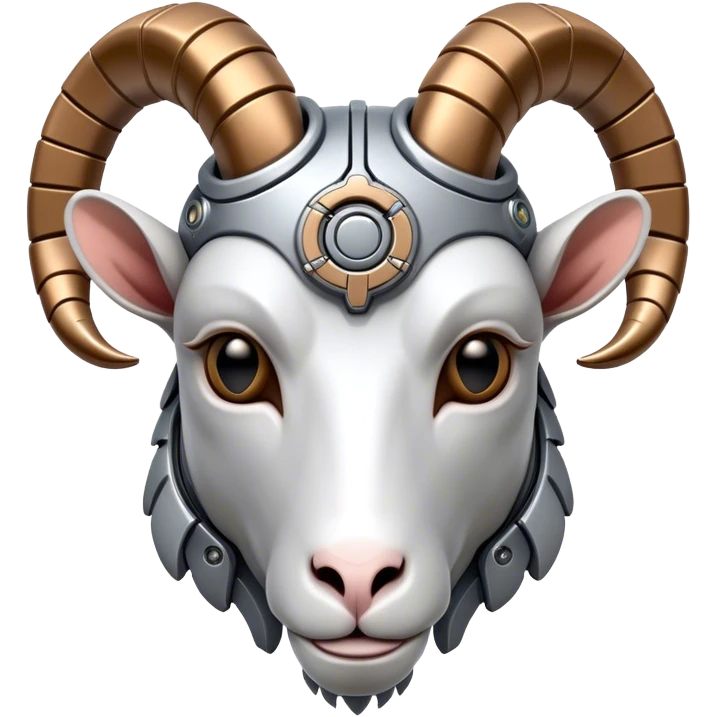 Cybernetic Ram(Goat) head  emoji