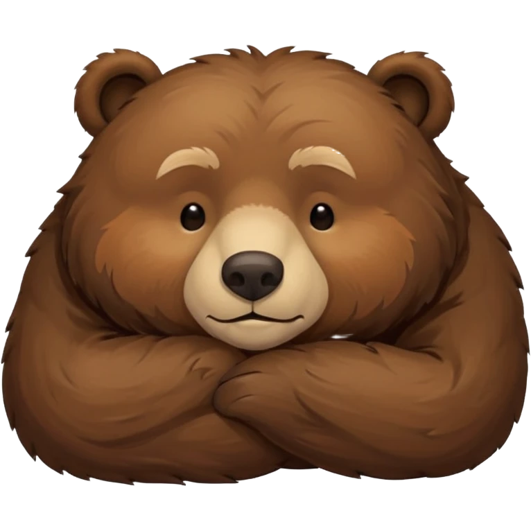 Sleeping papa bear emoji
