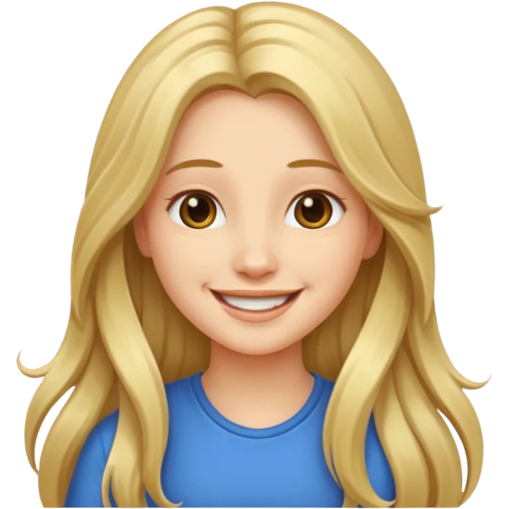 long hair girl emoji