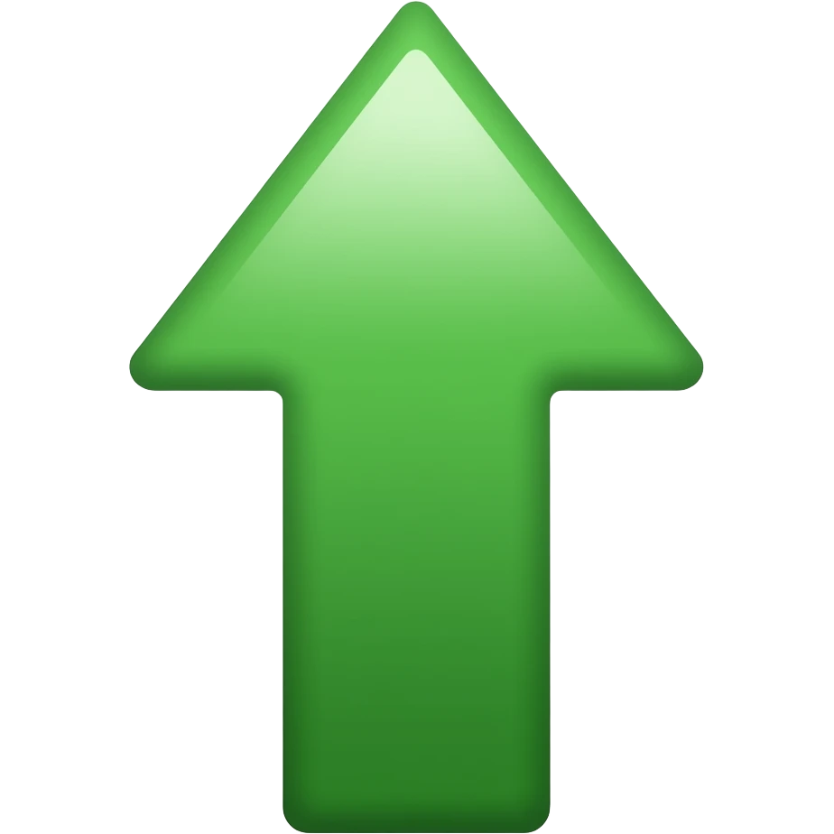green upward arrow emoji